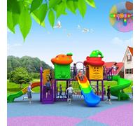 Grandi scivoli da esterno, set combinati di scivoli da esterno e altalene for la scuola materna, attrezzature for parchi giochi for comunità residenziali(A18)