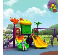 Grandi scivoli da esterno, set combinati di scivoli da esterno e altalene for la scuola materna, attrezzature for parchi giochi for comunità residenziali(A39)