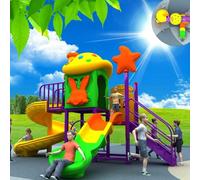 Grandi scivoli da esterno, set combinati di scivoli da esterno e altalene for la scuola materna, attrezzature for parchi giochi for comunità residenziali(A20)