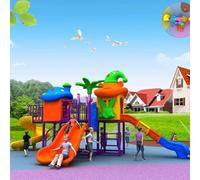 Grandi scivoli da esterno, set combinati di scivoli da esterno e altalene for la scuola materna, attrezzature for parchi giochi for comunità residenziali(A4)