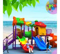 Grandi scivoli da esterno, set combinati di scivoli da esterno e altalene for la scuola materna, attrezzature for parchi giochi for comunità residenziali(A31)