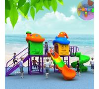 Grandi scivoli da esterno, set combinati di scivoli da esterno e altalene for la scuola materna, attrezzature for parchi giochi for comunità residenziali(A17)