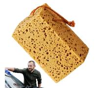 Grandi spugne per il lavaggio 'auto, grande applicatore di cera assorbente ispessito - spazzola morbida portatile in spugna, strumenti per la pulizia di piatti e ruote per bagno e moto