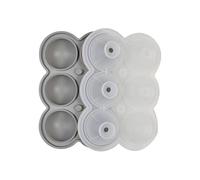 Grandi stampi for cubetti di ghiaccio, cubetti, si sciolgono lentamente, liberamente, facili da modellare a forma di imbuto for bevande fredde. Stampo for gel di silice(6 grid Gray)