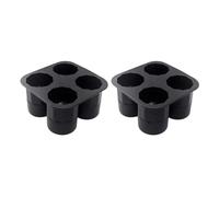 Grandi stampi for cubetti di ghiaccio, si sciolgono lentamente, senza BPA, facili da pulire, a forma imbuto for bevande fredde. Stampo for gel silice(2pcs)