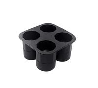 Grandi stampi for cubetti di ghiaccio, si sciolgono lentamente, senza BPA, facili da pulire, a forma imbuto for bevande fredde. Stampo for gel silice(1pcs)