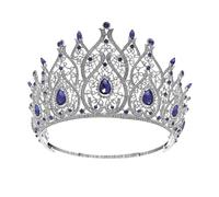 Grandi Strass Corona Nuziale Diademi Regina Principessa Copricapo Accessori For Capelli Facile Da Indossare