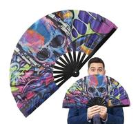 Grandi ventilatori pieghevoli per ballare, ventilatori pieghevoli per le donne | Grandi 13 pollici fan di danza pieghevoli cinesi - Kung Fu Craft, forniture di danza, refrigeratore a mano, decorazione