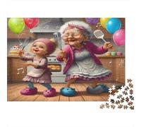 Grandma And Child Cooking_1 Puzzle Per Adulti 1000 Pezzi Per Uomini E Donne Tempo Libero Arredamento Casa Made in Europa Mantenimento Mentale Materiali Ecologici 70x50cm/1000pcs
