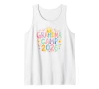 Grandma Camp 2026, Groovy Summer Campfire Flowers Fun Vibes Canotta