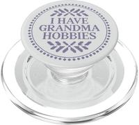 Grandma Hobbies Reading Book Lover Librarian Purple Bookish PopSockets PopGrip per MagSafe