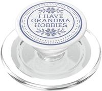 Grandma Hobbies Reading Cozy Book Lover Librarian Bookish PopSockets PopGrip per MagSafe