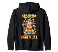 Grandma is The Original Life Coach with a Cookie Jar Felpa con Cappuccio