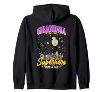 Grandma is The Real Superhero, Cape And all Felpa con Cappuccio