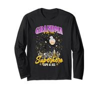 Grandma is The Real Superhero, Cape And all Maglia a Manica