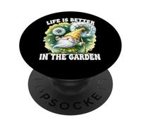 Grandma Life Is Better In The Garden With Dandelion Wishes PopSockets PopGrip Adesivo
