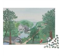 Grandma Moses Rompicapo dipinto Per Adulti, Puzzles arte, Puzzle Impegnativi, Puzzle museo Impossible, Divertenti E Colorati, 1000 Pezzi