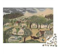 Grandma Moses Rompicapo dipinto Per Adulti, Puzzles museo, Puzzle Impegnativi, Puzzle opere d'arte famose nel mondo Impossible, Divertenti E Colorati, 1000 Pezzi