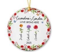 Grandma'S Garden Love Grows Here Decorazioni Albero Di Natale Con Corda Ciondoli Natalizi Carino Addobbi Albero Di Natale Per Scrivania Festa Vacanza