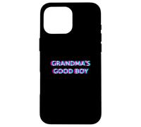 Grandma's Good Boy 2000s Grunge Aesthetic Dog Themed Custodia per iPhone 16 Pro Max