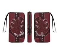 Grandma's Little Sweethearts - Portafoglio lungo personalizzato in pelle con nome - Portafoglio personalizzato per compleanno da donna, regalo amorevole per nonna, madre, mamma (Portafoglio-a01)