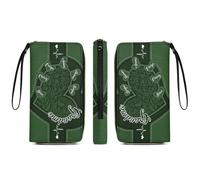 Grandma's Little Sweethearts - Portafoglio lungo personalizzato in pelle con nome - Portafoglio personalizzato per compleanno da donna, regalo amorevole per nonna, madre, mamma (Portafoglio-a04)