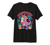 Grandmasaurus T Rex Dinosauro Nonna Saurus Compleanno Maglietta Premium