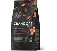 Grandorf Fresh Cat con Carne Fresca di Tacchino e Patate Dolci per Gatti Sterilizzati o Anziani 400 gr