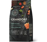 Grandorf Fresh Cat con Filetti di Salmone Fresco e Patate Dolci per Gatti Sterilizzati o Anziani 2 Kg