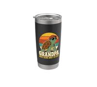 Grandpa Built Slow Built To Last Tortoise Retro Sunset Funny Bicchiere termico in acciaio inox doppia parete