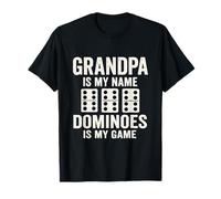 Grandpa Is My Name Domino Player Domino Lover Tile Game Maglietta