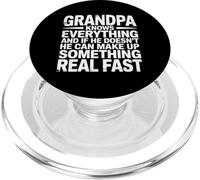 Grandpa Knows All Or Makes It Up Fast - PopSockets PopGrip per MagSafe