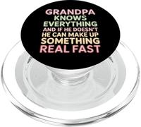 Grandpa Knows All Or Makes It Up Fast - PopSockets PopGrip per MagSafe