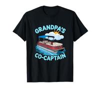 Grandpa Pontoon Boat Captain Boating Lake Life Grandpa Lover Maglietta