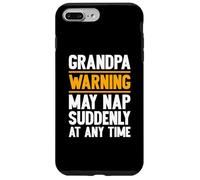 Grandpa Warning May Nap Suddenly Retired Funny Grandpa Custodia per iPhone 7 Plus/8 Plus