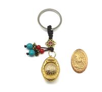 GrandSail Dodici portachiavi filatura lingotti zodiacali, One Size, Zinco, Oro