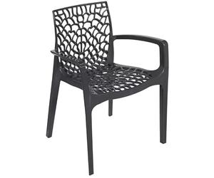 GRANDSOLEIL 22 Poltrone Gruvyer polipropilene antracite