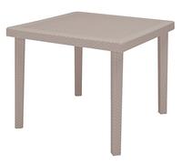 Grandsoleil S7090J Green Boheme Greenpol-Tavolo Quadrato, in Iuta, 90 x 74,5 cm, Polimerico Verde, Juta/Marrone, 90 x 74.5 cm