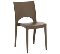 GRANDSOLEIL SEDIA PARIS MOKA IMPILABILE POLIPROPILENE UP ON