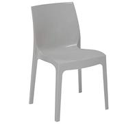 Grand Soleil Sedia impilabile Upon Ice Higlopp S6317GP 54x52x81 cm Policarbonato Grigio Perla Lucido