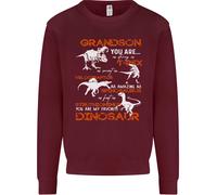 Grandson Voi Sono il Mio Favourite Dinosauro Uomo Felpa Maglione