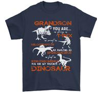 Grandson Voi Sono il Mio Favourite Dinosauro Uomo T-Shirt 100% Cotone