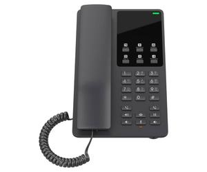 Grandstream GHP621 Nero Telefono IP compatto e altamente personalizzabile, ideale per il settore alberghiero.