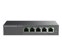 Grandstream GWN7700P - Unmanaged Network Switch, 5x GbE RJ45, 4x PoE 802.3 af/at, up to 30W per port, 60W total power budget, m NEW