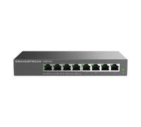 Grandstream GWN7701P Switch 8x GbE, 4x PoE/PoE+, 60 W, montaggio a parete/tavolo, metallico