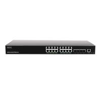 Grandstream GWN7812P - Layer 3 Managed Network Switch, 16x GbE RJ45 PoE 802.3 af/at, up to 30W per port, 4x SFP+. Utilizzabile