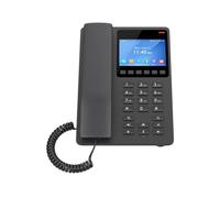 Grandstream GHP631W - Telefono da scrivania per hotel, display LCD a colori da 3,5", PoE, WiFi Dual Band 6, nero