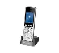 Grandstream WP822 IP Phone Nero Argento Cornetta wireless 2 linee 500 voci