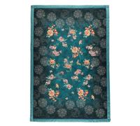 Granfoulard Plaid Imbottito Coperta Cotone Esperidi Blu Ottanio 135x190 Bassetti