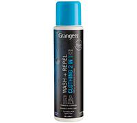 Zakti 2 in 1 Lavata + respingono - Il pulitore, detersivo di Reproofer, eleva Lo spruzzo Repeller di Breathability - per Vestiti d'accampamento, viaggiando Nero